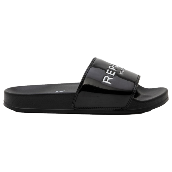 Replay Womens Up Patent Slides In Black