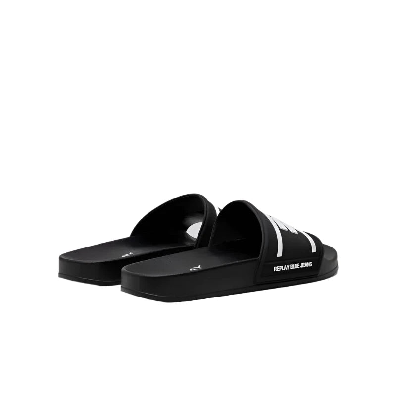 Replay Mens Up Write Slides Black And White