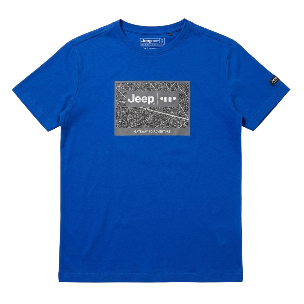 Jeep Mens Fashion Graphic Galactic T-Shirt In Blue
