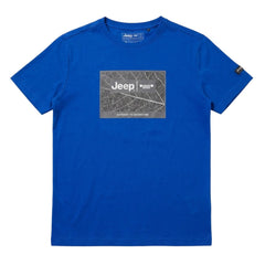Jeep Mens Fashion Graphic Galactic T-Shirt In Blue