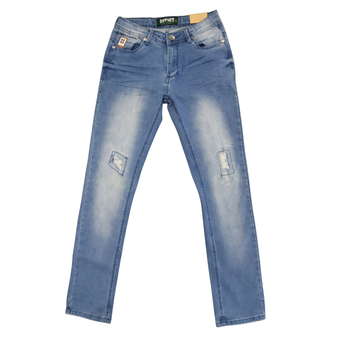 Soviet Mens Sandor Slim Leg Fashion Jeans In Light Blue