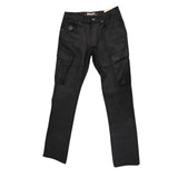 Soviet Mens Wax Finish Cargo Pants In Black