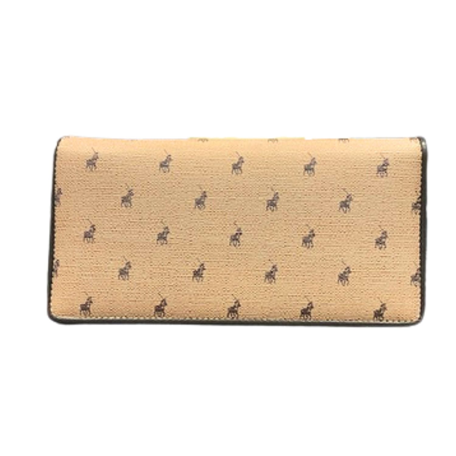 Polo Cabana Smalls Medium Trifold Purse In Beige