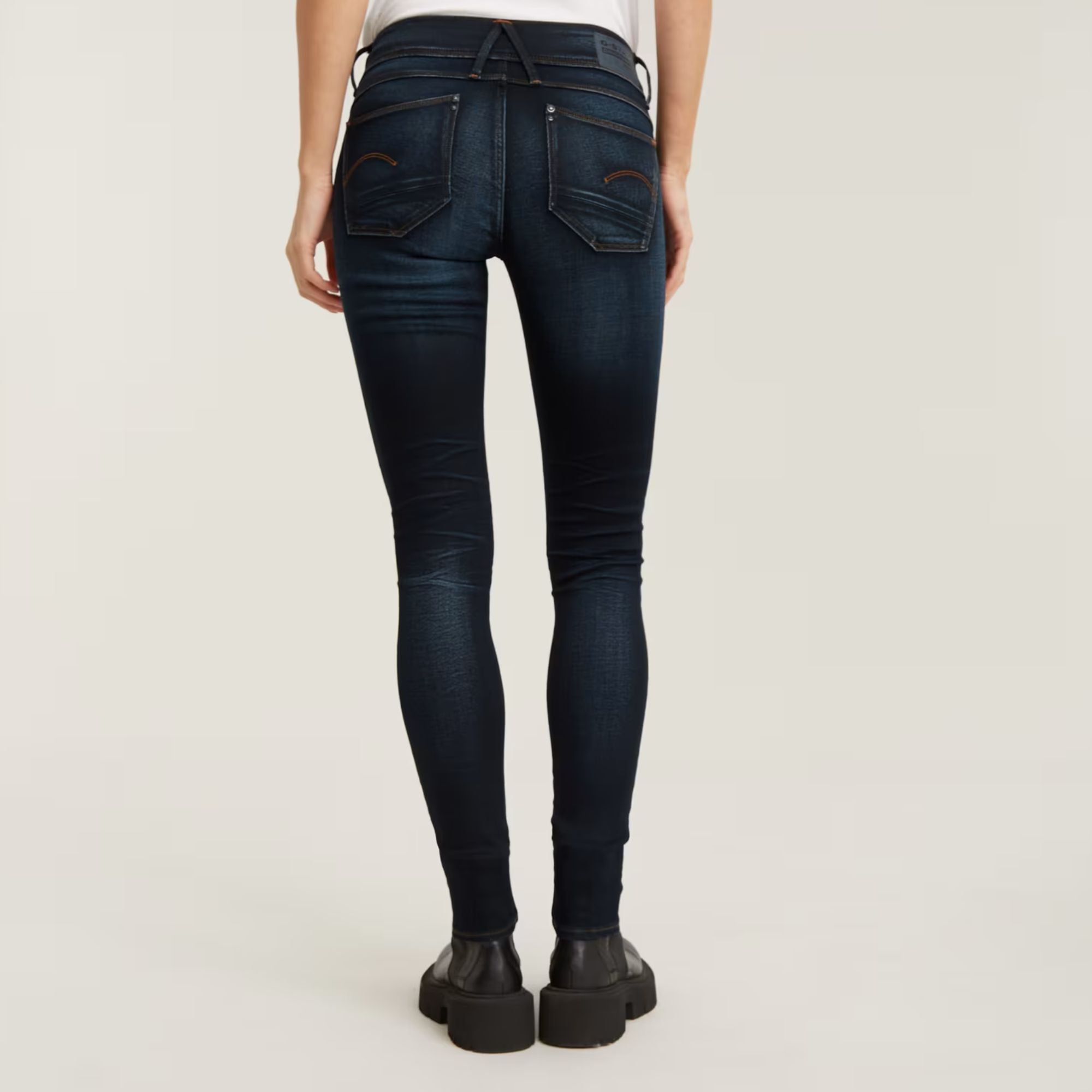 G-Star Raw Womens Lynn Skinny Jeans In Medium Aged