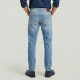 G-Star Raw Mens Regular 3301 Tapered Jeans In Light Indigo