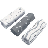 Mother's Choice Unisex Baby Flannel Stars Reciever In Grey