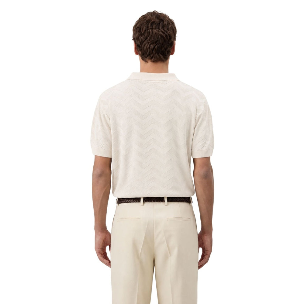 Antioch Mens Knitwear Golfer In Cream