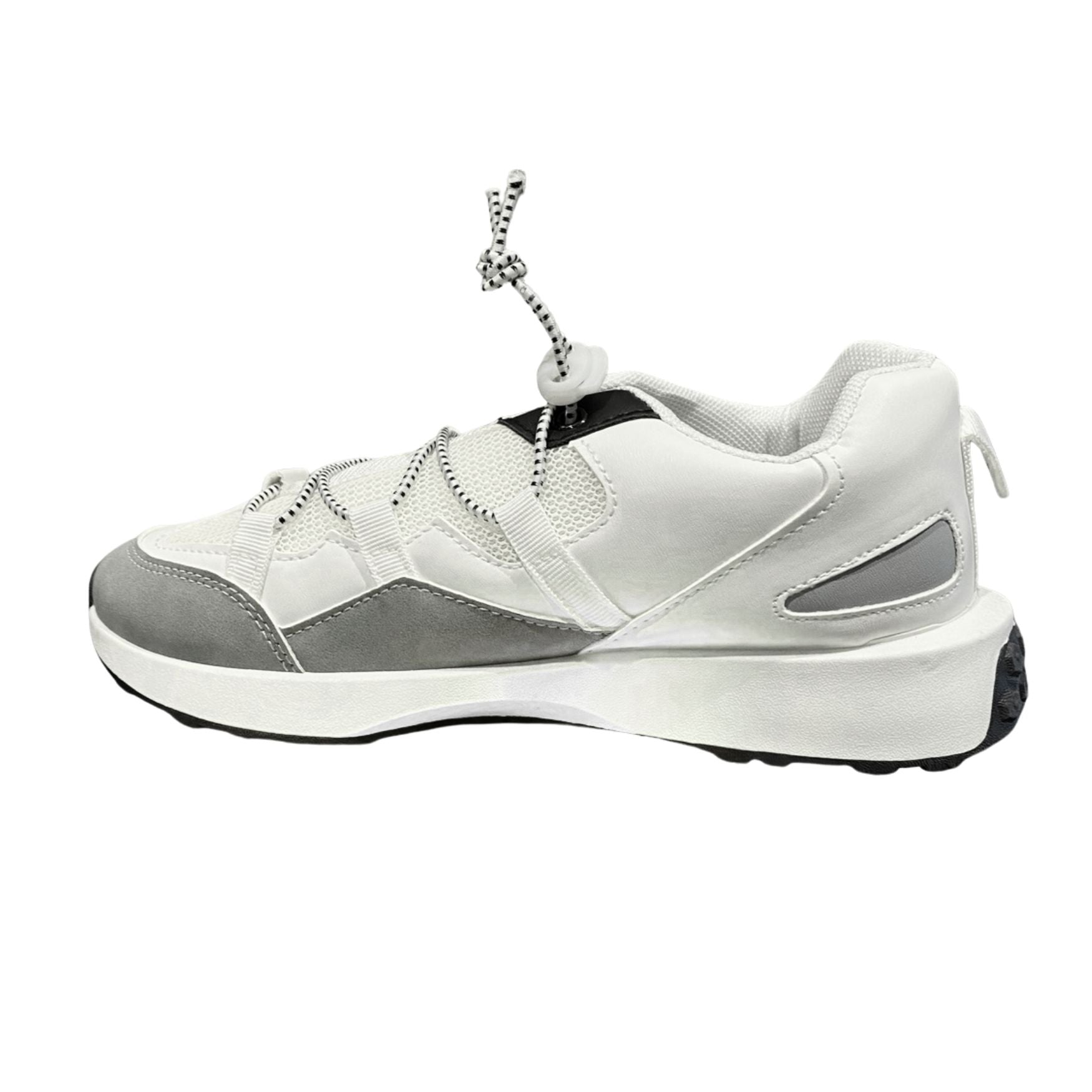 Pierre Cardin Girls Landon Sneakers in White & Grey