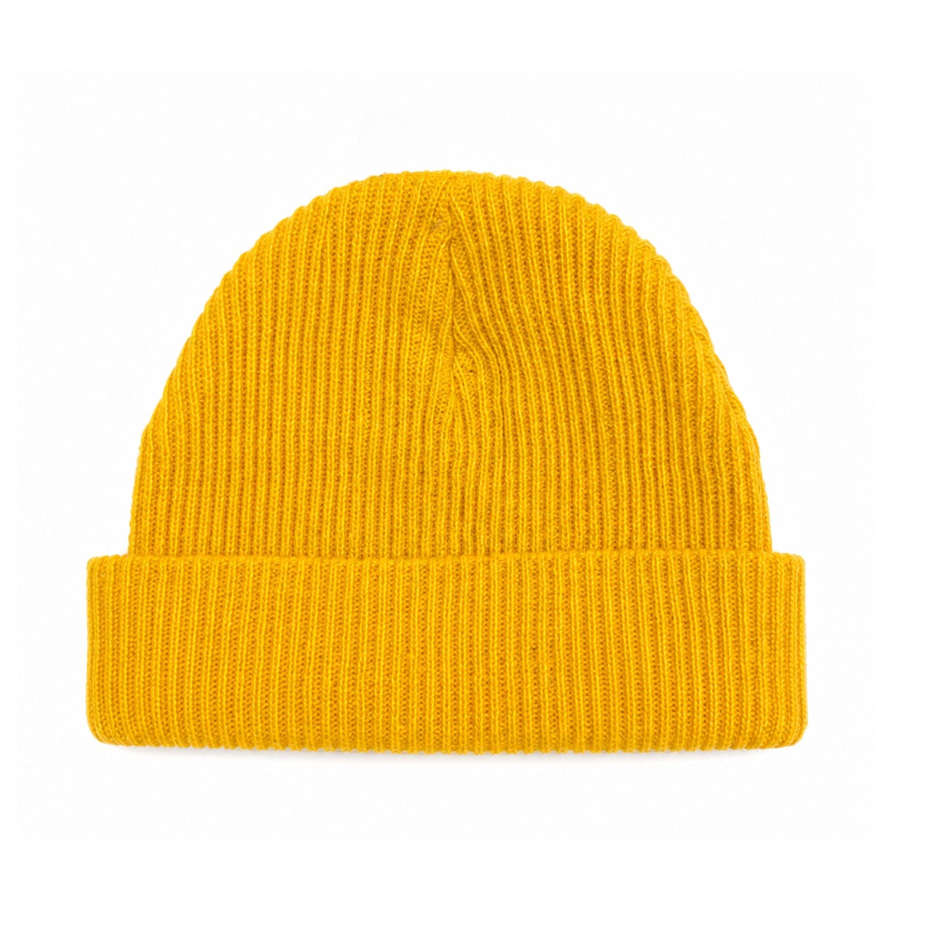 Soviet Unisex Basic Beanie In Mustard