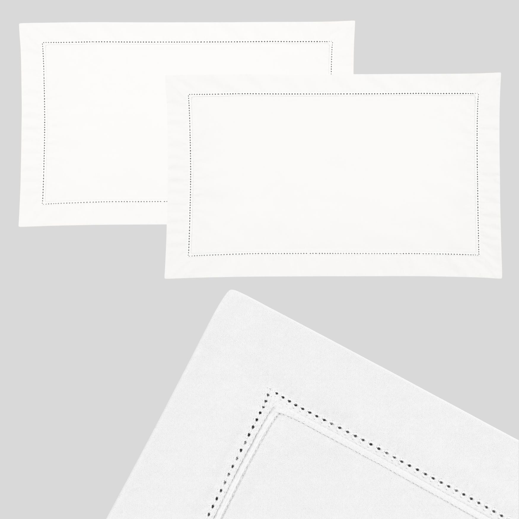 Egyptian Cotton Tencel 300 Thread Fitted Sheet In White