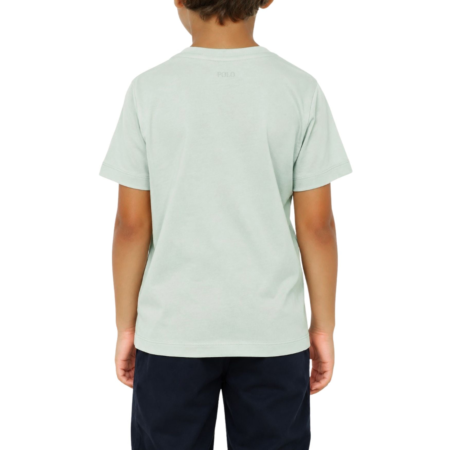 Polo Boys Logan Crested T-Shirt In Cool Sage