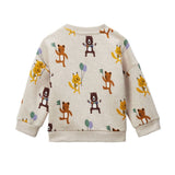 Ben Sherman Boys Forest Friend Crew Sweatshirt In Beige