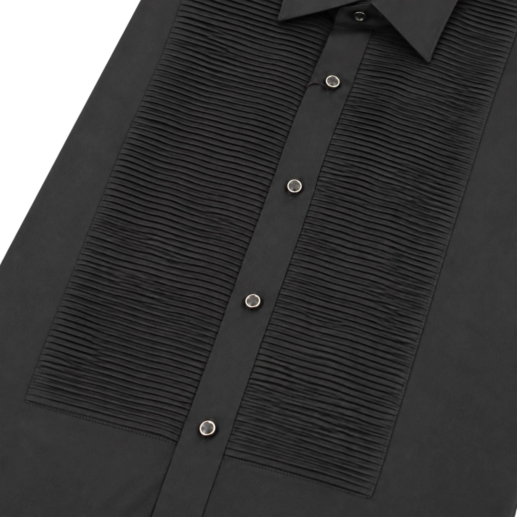 Morenzo Mens Tux Shirt In Black
