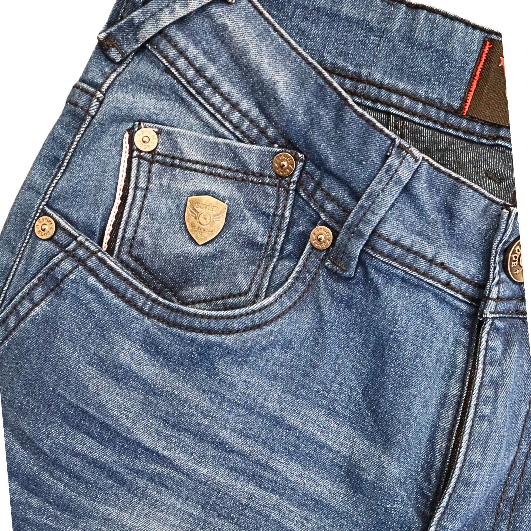 Soviet Mens Baker Slim Leg Fashion Jeans In Dark Indigo