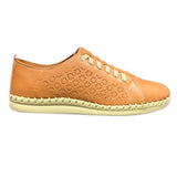 Hush Puppies Ladies Anna Chrome Shoes In Cognac