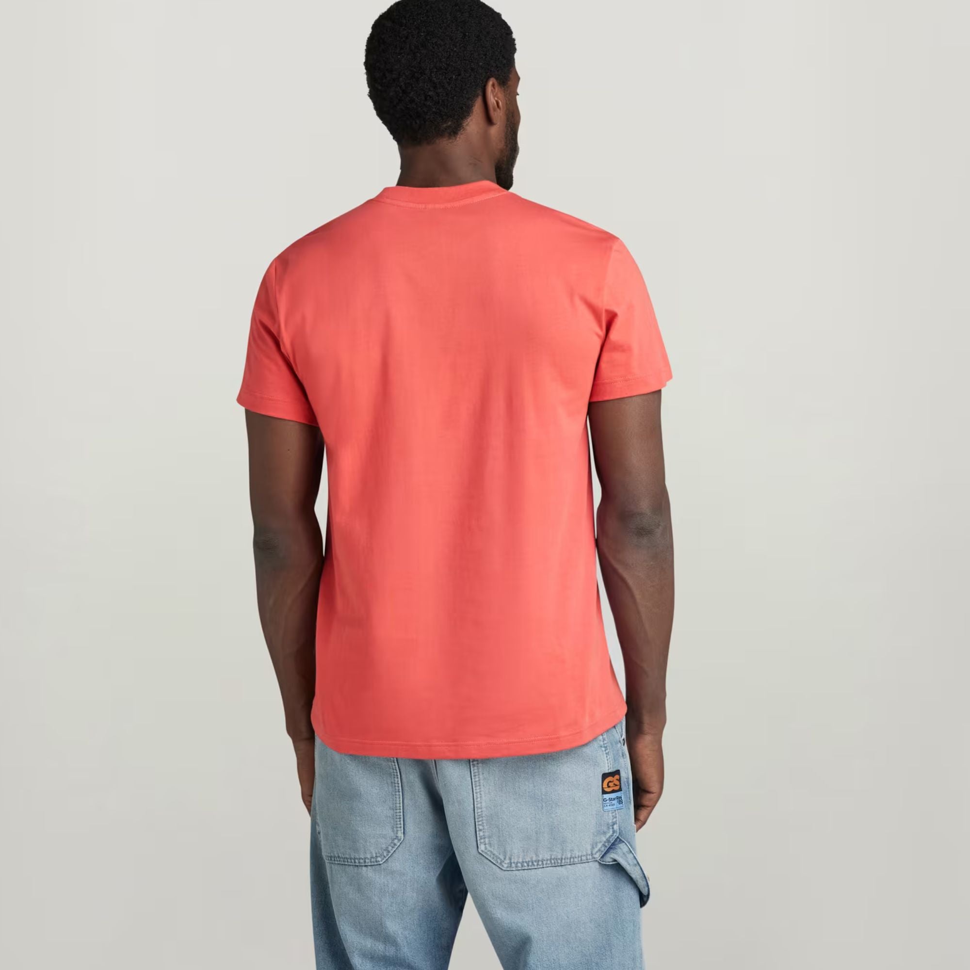 G-Star Raw Mens Distressed Old School Logo T-Shirt In Finch