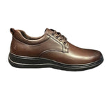 Hush Puppies Mens Stephan Leather Shoes In Chocolate