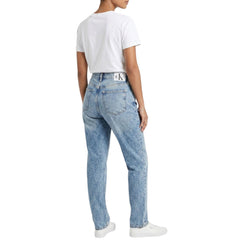 Calvin Klein Ladies Mom Torn Jeans In Denim