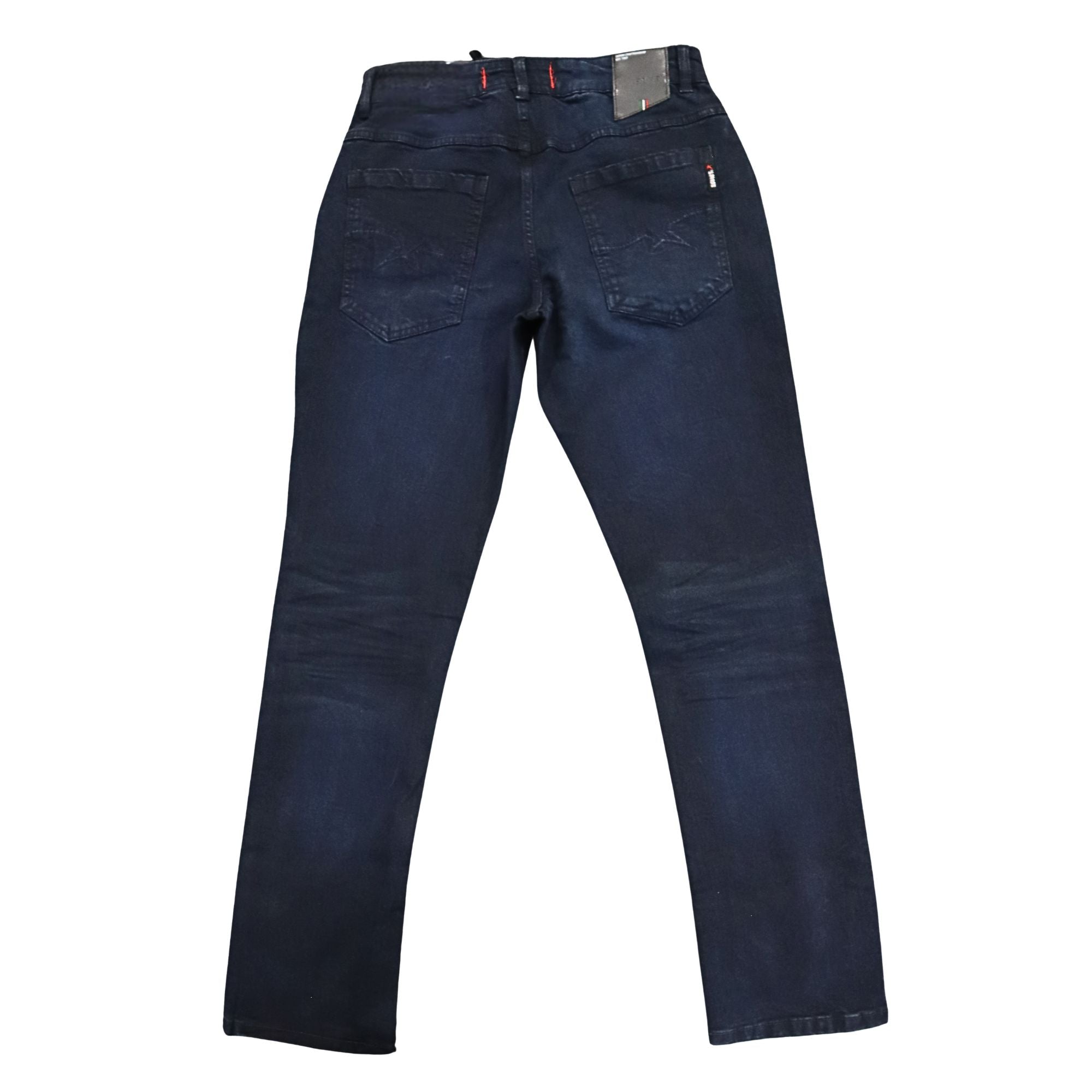 Soviet Mens Straight Leg Denim Jeans In Blue Black
