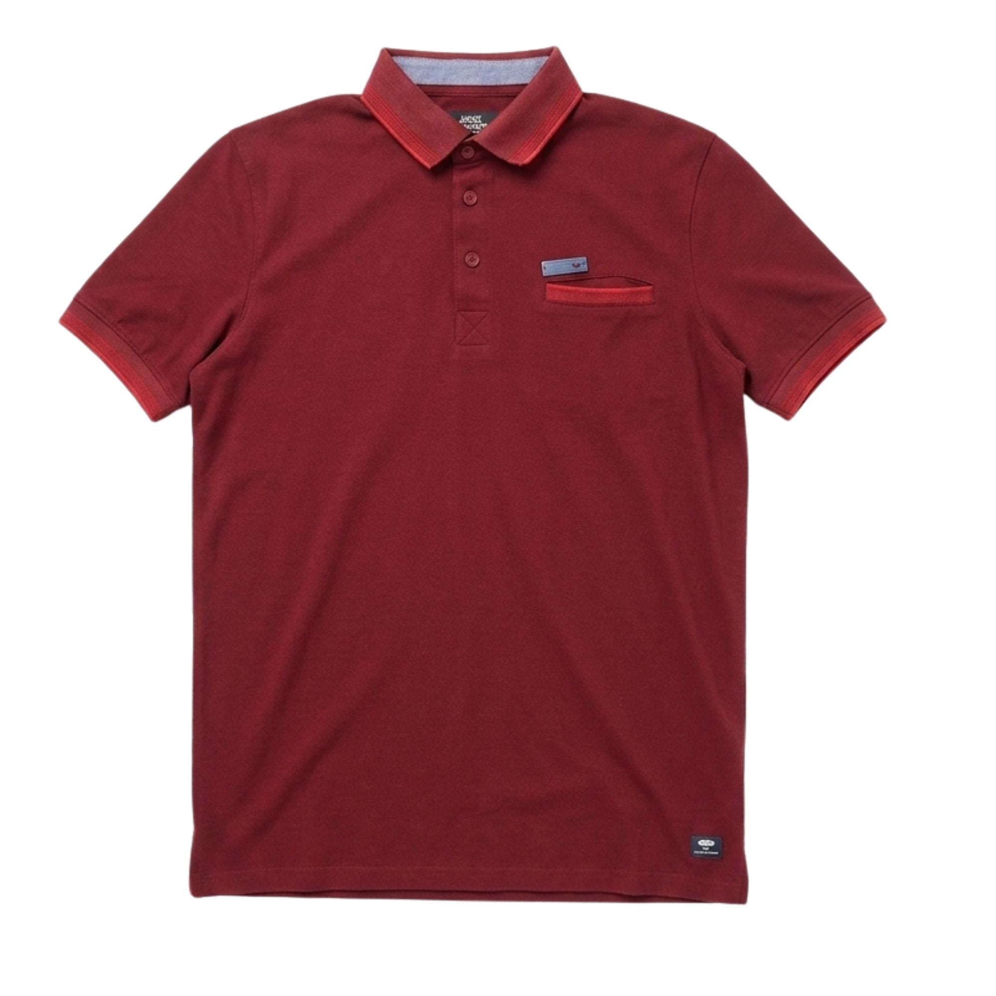 Soviet Mens Sway Fashion Golfer In Burgandy