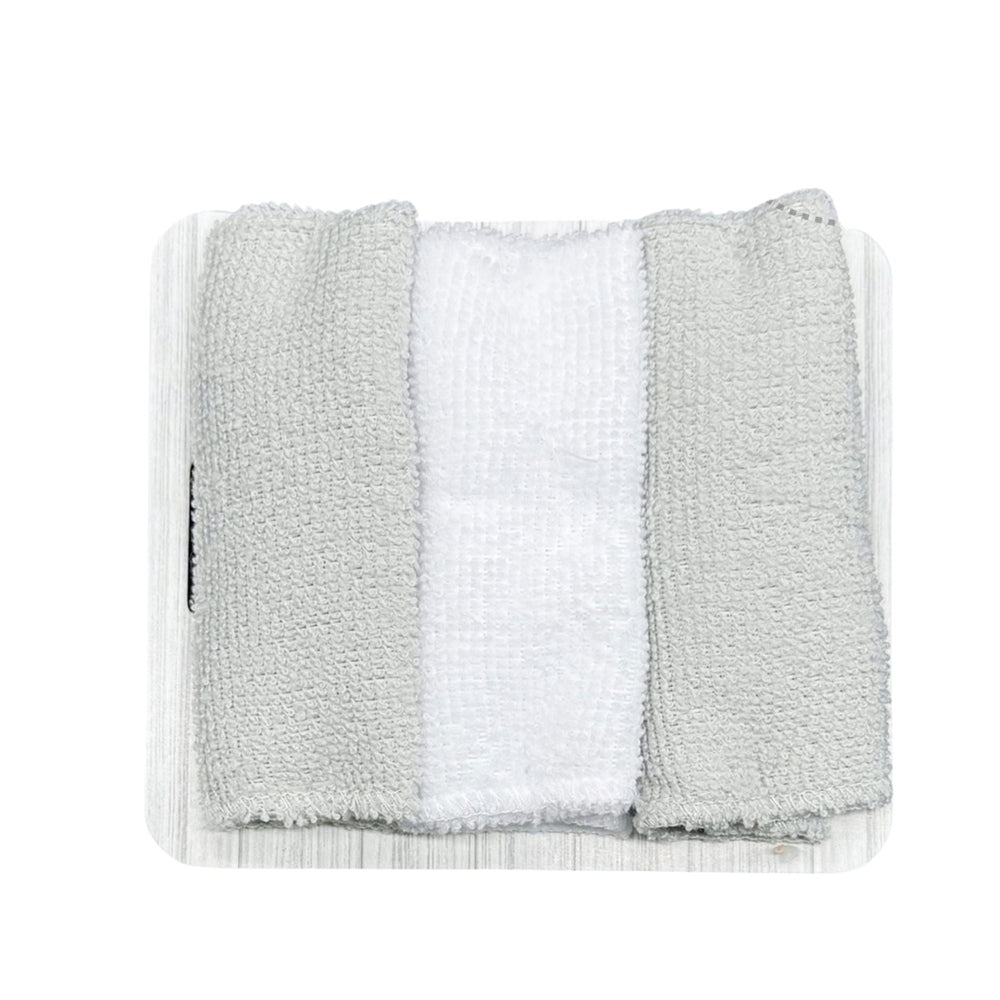 Mother's Choice Unisex 3 Piece Hooded Towels & Face Cloths In Grey