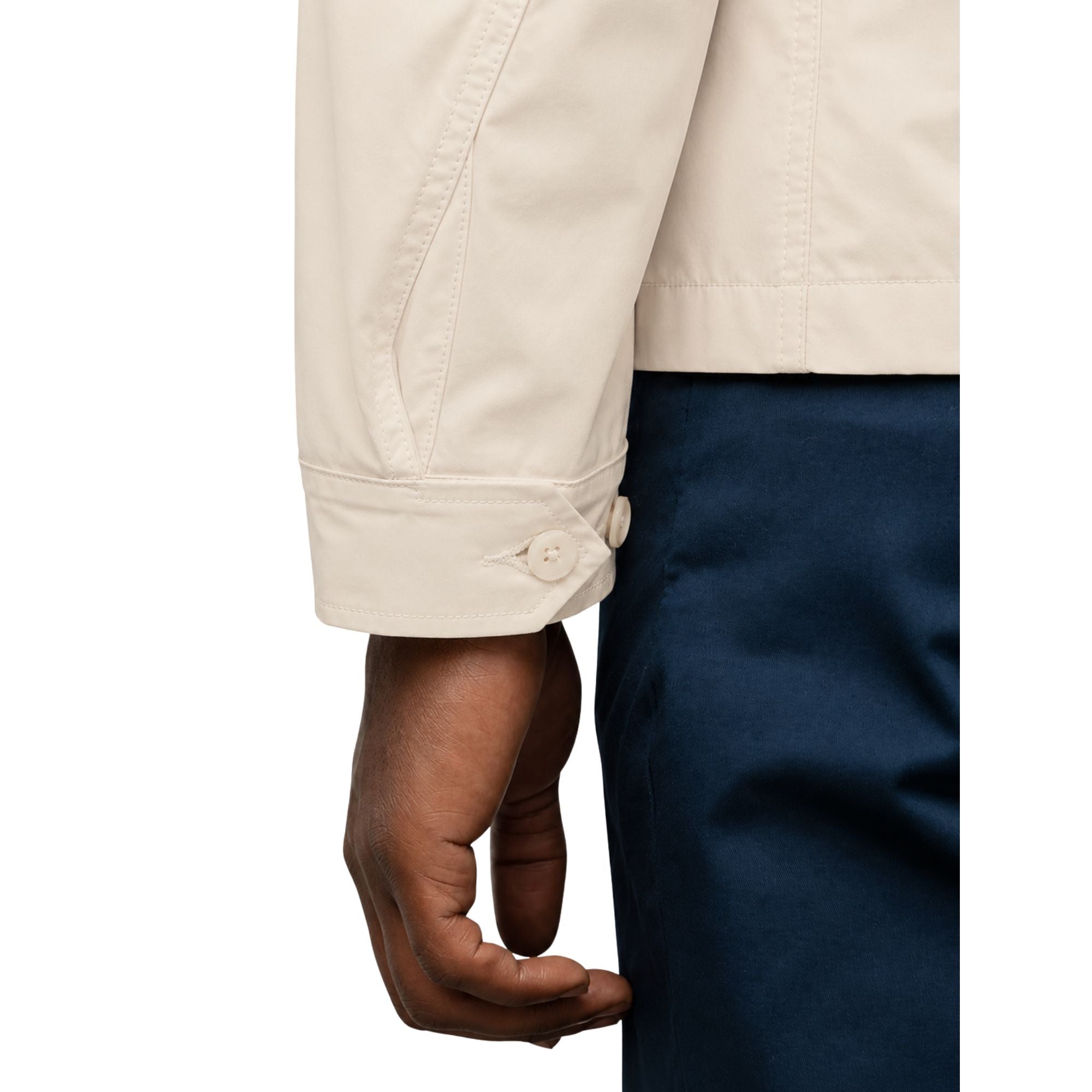 Polo Mens Cotton Harrington Jacket In Stone