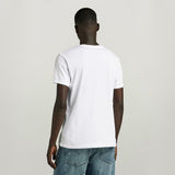 G-Star Raw Mens Distressed Logo T-Shirt In White