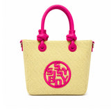 Sissyboy Everleigh Woven Mini Tote Bag In Pink