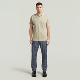 G-Star Raw Mens Dunda Slim Stripe Golfer In Khaki