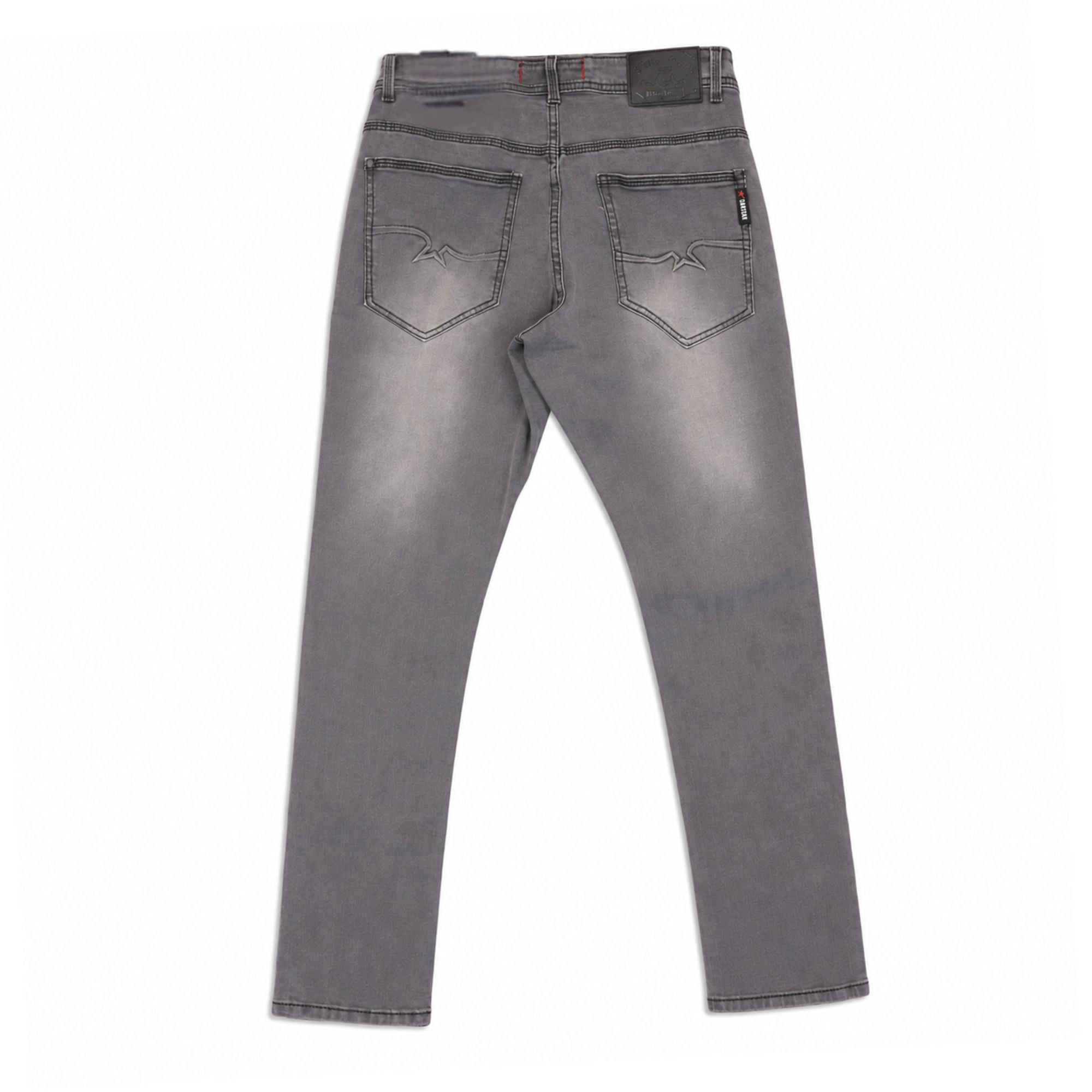 Soviet Mens Terminator #9 Slim Leg Jeans in Grey