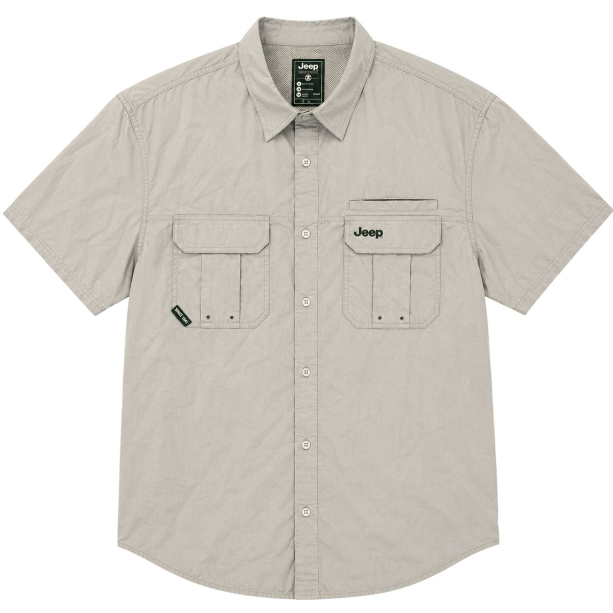 Jeep Mens M Safari Shirt In Khaki