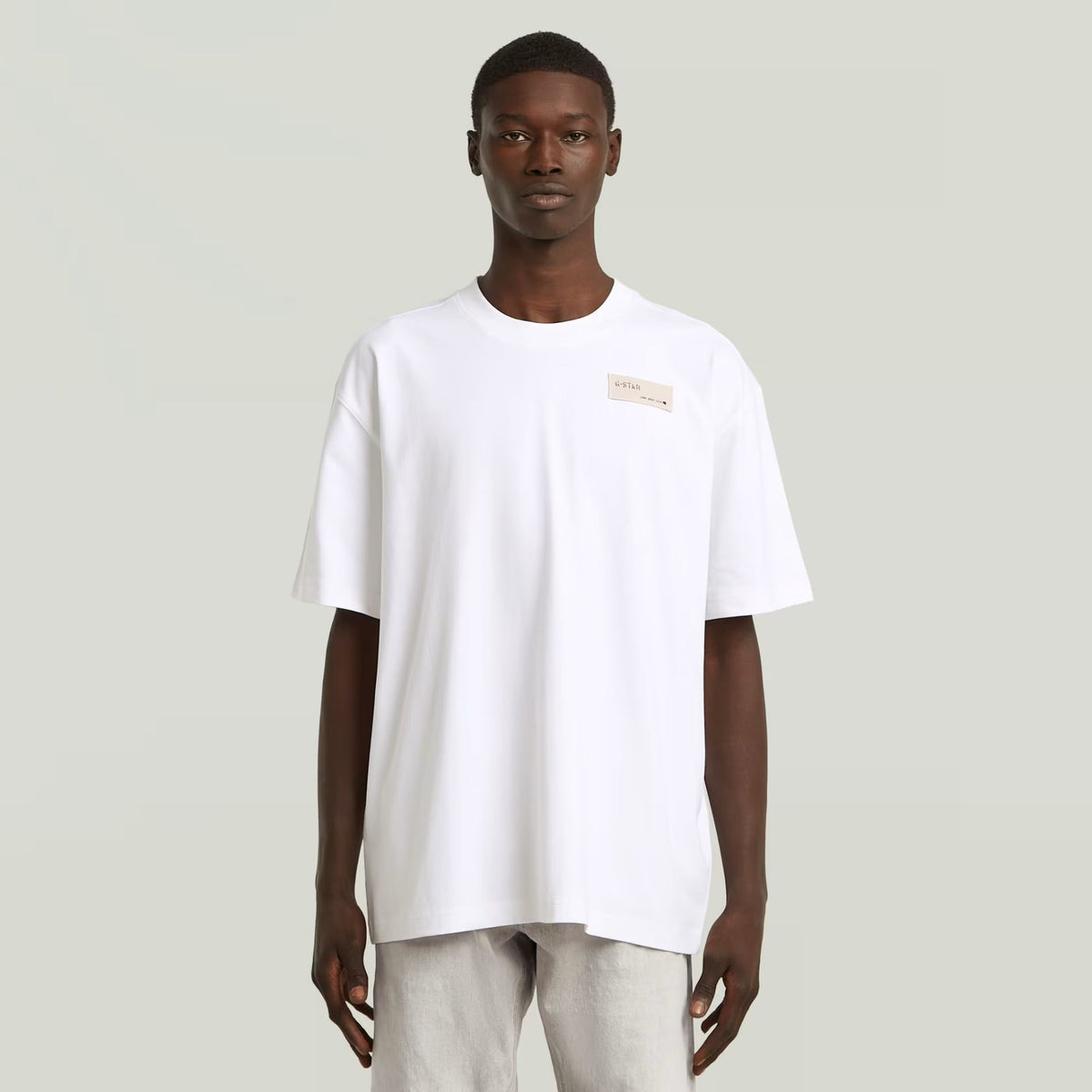 G-Star Raw HB Badge Relaxed T-Shirt In White