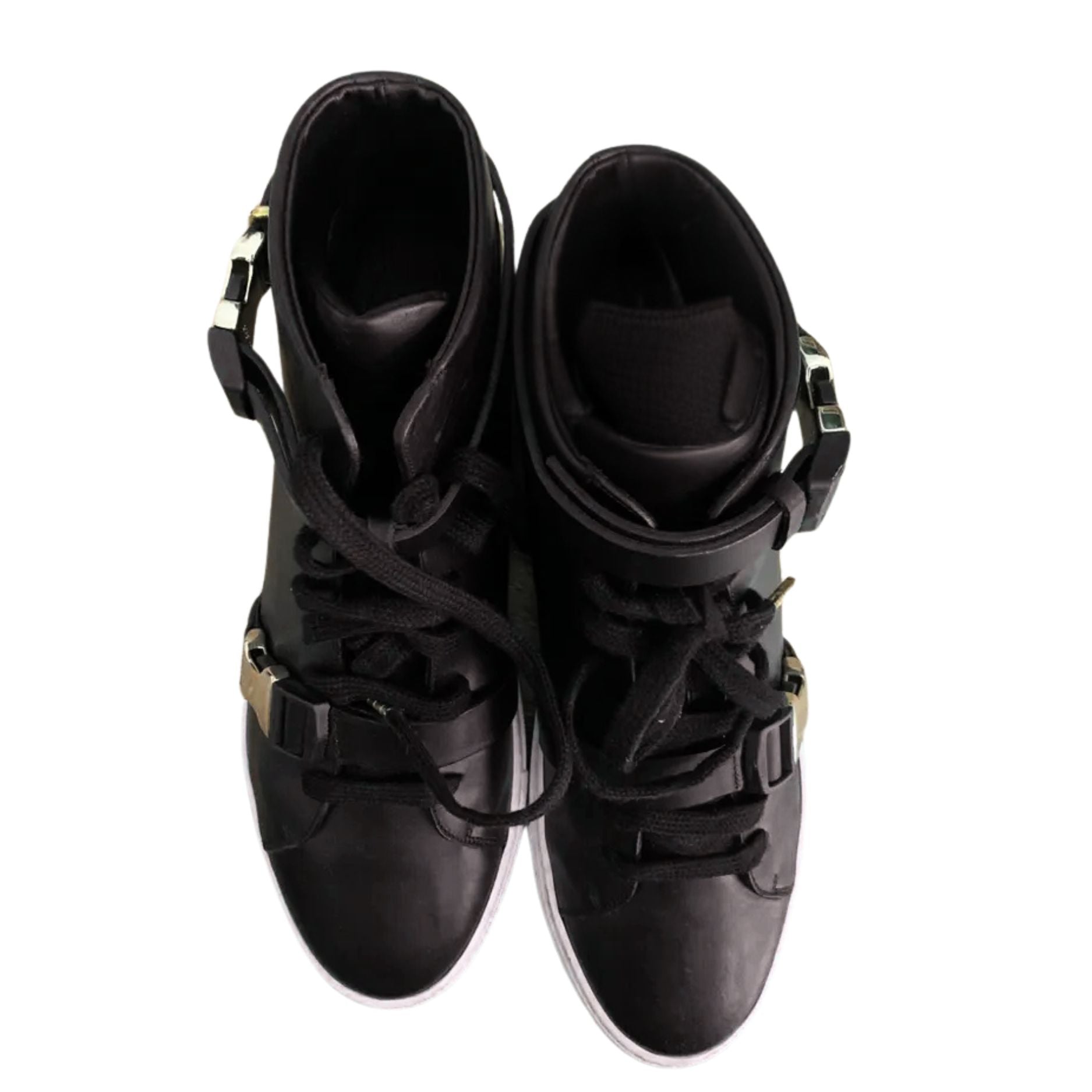 Louis Leeman Top Sneakers with Metal Accessories In Black
