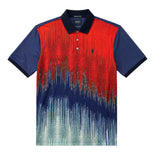 Polo Mens Abstract Printed Golfer In Red Multi