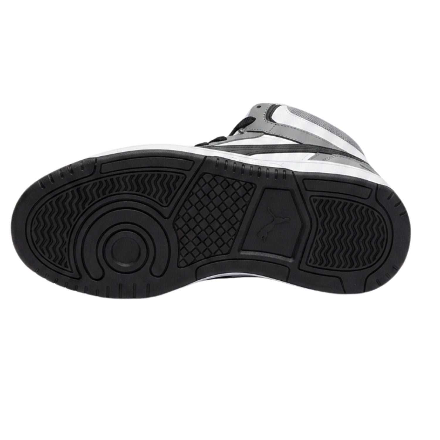 Puma Mens Rebound Slam Mid Sneakers In Black & Grey