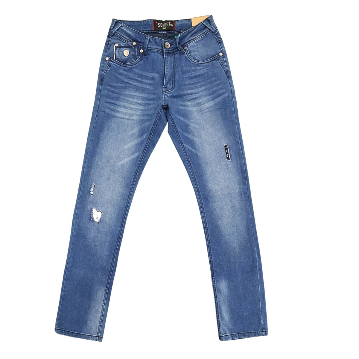 Soviet Mens Baker Slim Leg Fashion Jeans In Dark Indigo