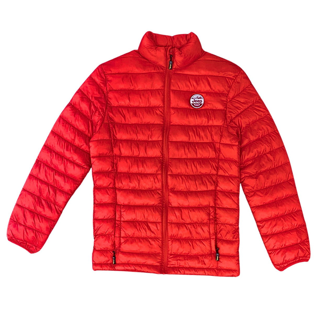 Jeep Mens Core Puffer Jacket In Oxyfire