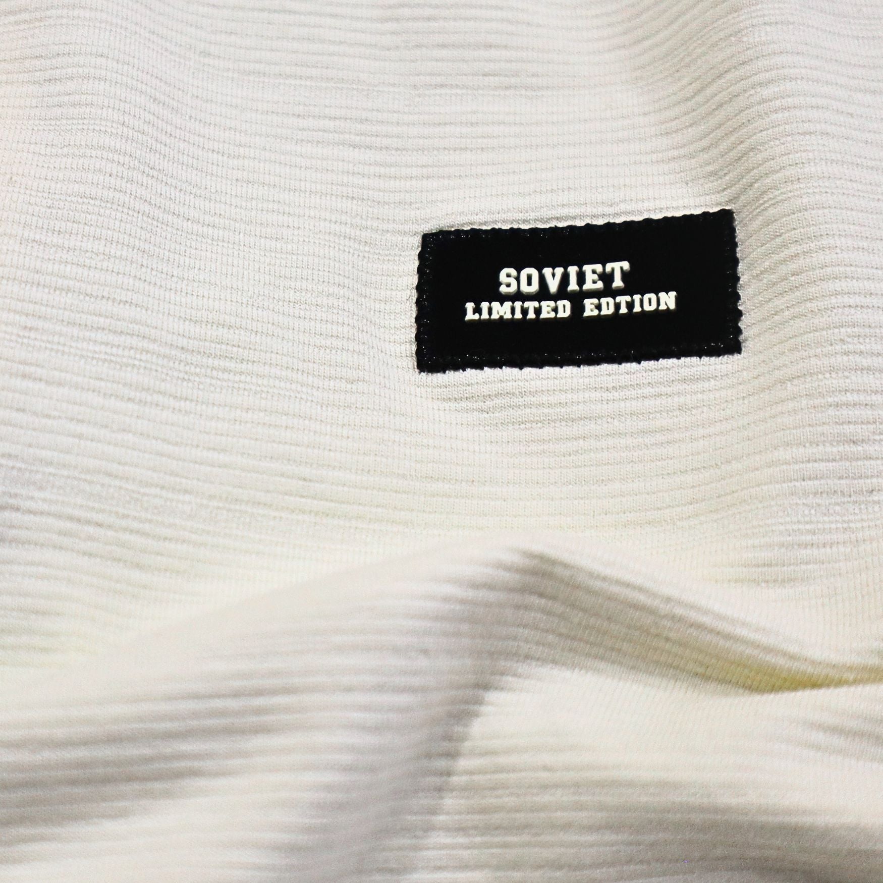 Soviet Mens Beat Fashion Golfer In Ecru