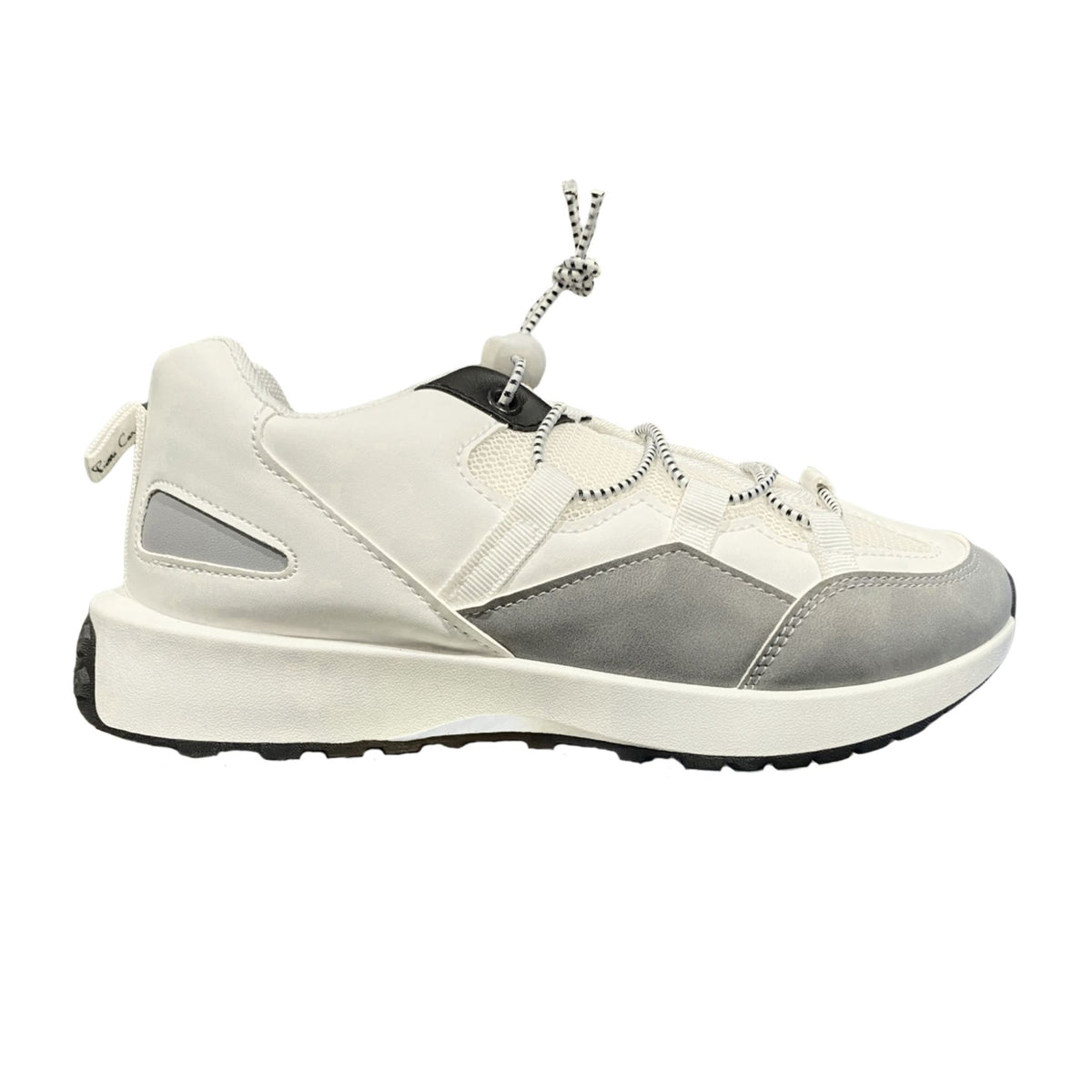 Pierre Cardin Girls Landon Sneakers in White & Grey