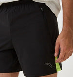 Anta Mens Advanced Running Woven Shorts In Black