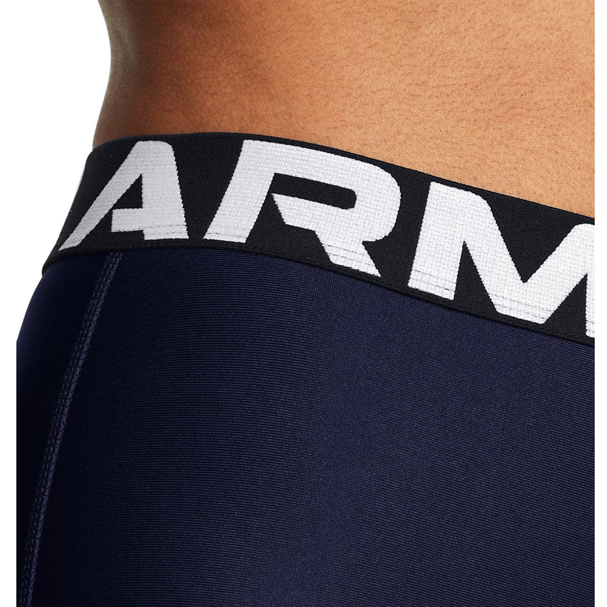 Under Armour Heatgear Authentics Leggings In Navy Blue
