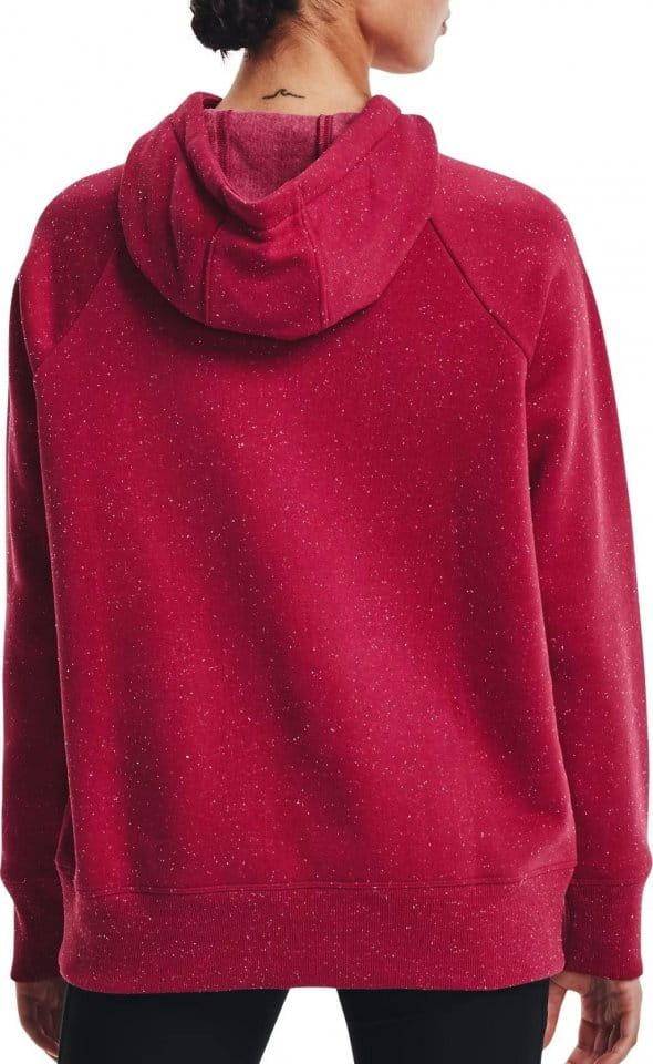 Under Armour Rival Fleece Logo Hoodie In Pink