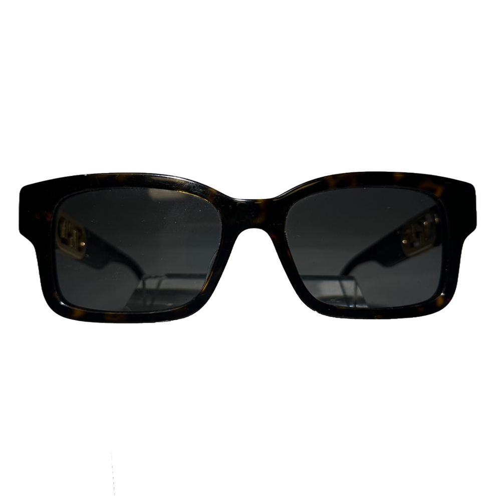 Fendi Rectangular Sunglasses For Women In Black