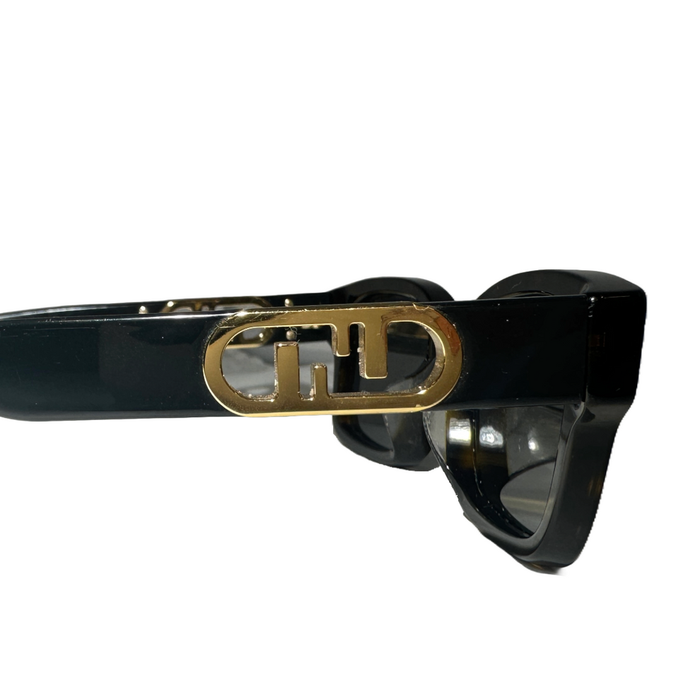 Fendi Rectangular Sunglasses For Women In Black