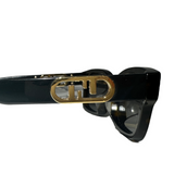 Fendi Rectangular Sunglasses For Women In Black