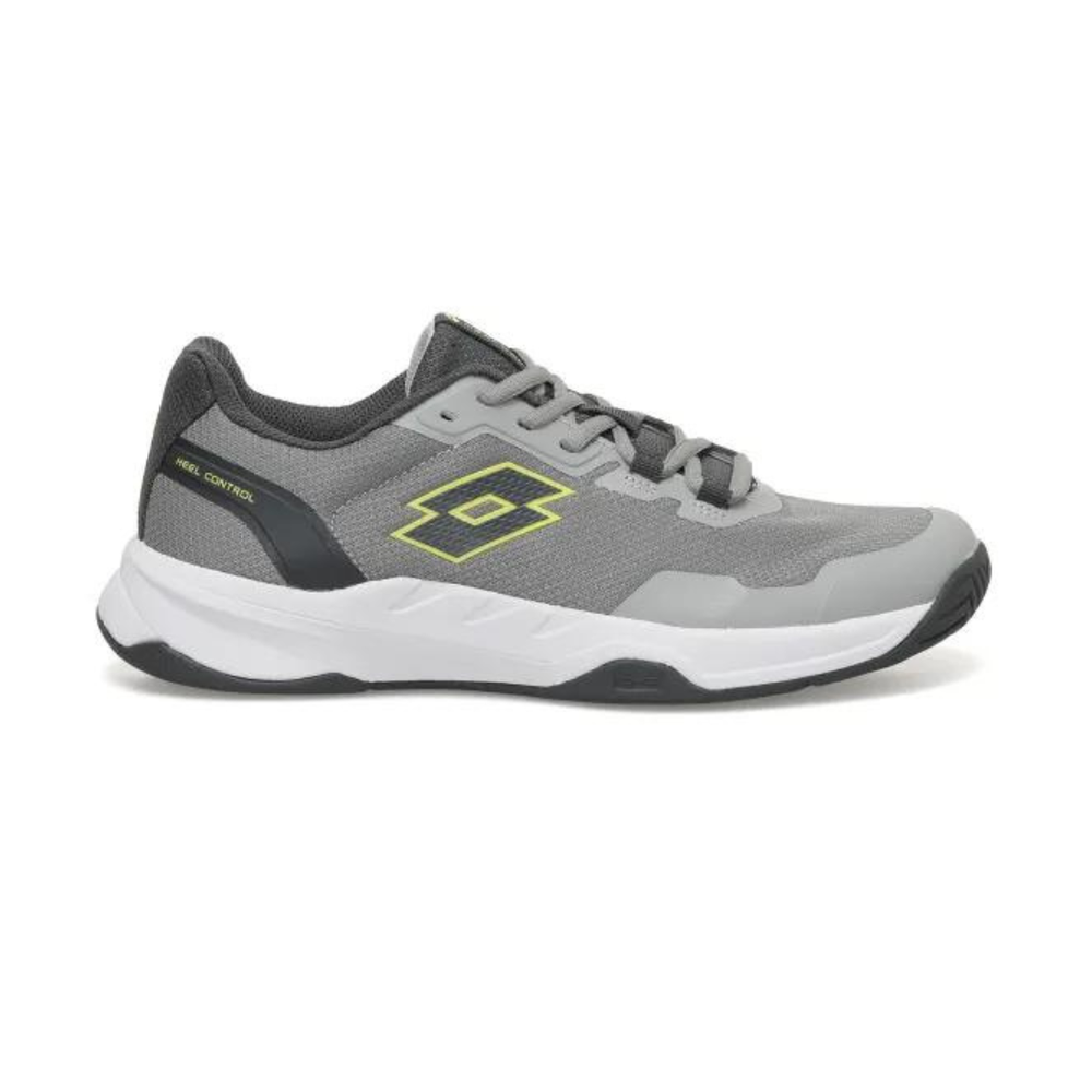 Lotto Mens Mirage 600 II ALR Tennis Shoes In Grey/Asphalt/Green