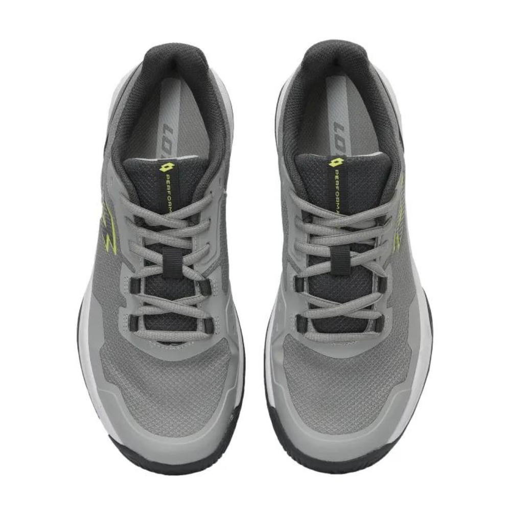 Lotto Mens Mirage 600 II ALR Tennis Shoes In Grey/Asphalt/Green