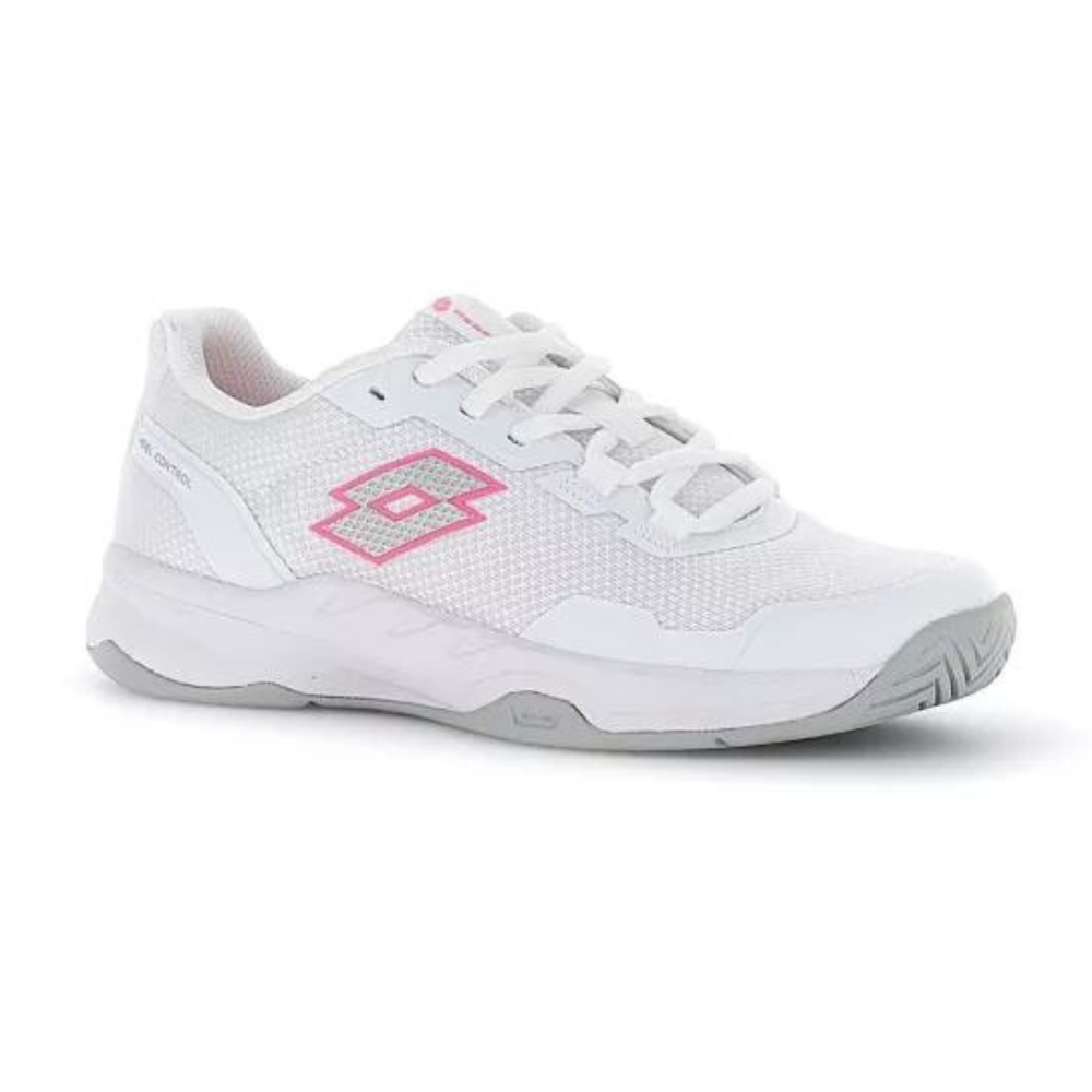 Lotto Womens Mirage 600 II ALR Tennis Shoes In White/Silver/Magenta