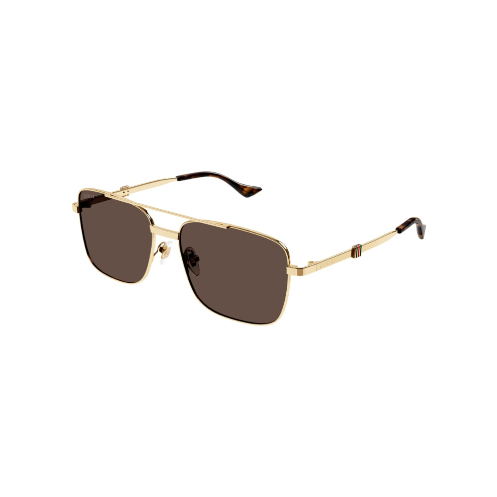 Gucci Sunglass Man Gold Brown GG1441S-002