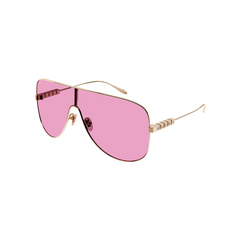 Gucci Sunglass Woman Gold Pink GG1436S-004